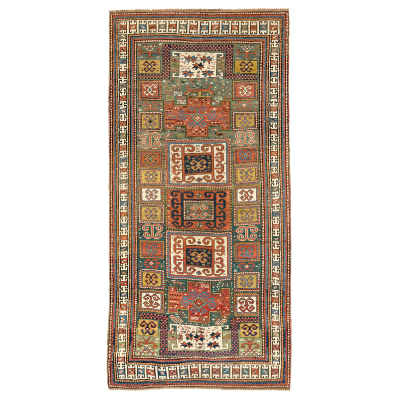 Tapis antique Karatchoph Kazak, vers 1875