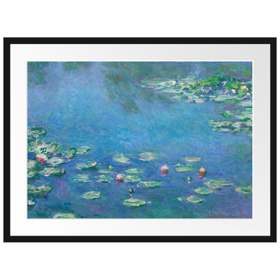 Gerahmter Kunstdruck Water Lilies III von Claude Monet