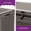 Quartey 100 Gallons Water Resistant Resin Lockable Deck Box-57482571
