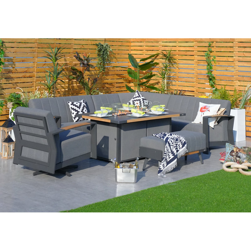 Speier 7 - Person Patio Conversation Set with Cushions
