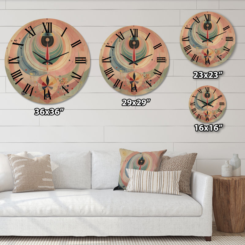 Smithville Solid Wood Wall Clock, Medium