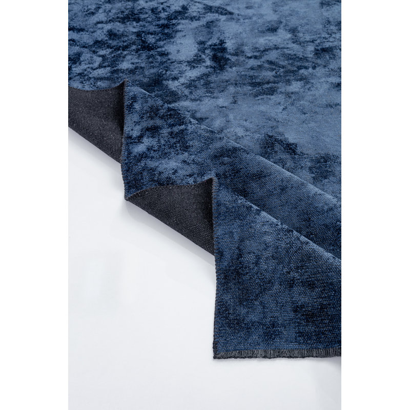 Rapture Blue Abstract Luxury Area Rug, Rectangle 7'10" x 9'10"