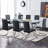 Rheese Modern Faux Leather Cantilever Dining Chairs with Metal Base and Top Handle-1818593101-1822942760-1847051815