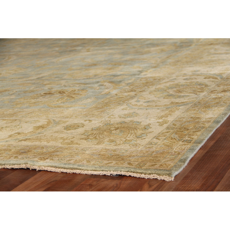 Antique Weave Oushak Wool Oriental Area Rug, Rectangle 13'6" x 17'6"