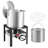100 Qt Seafood Boiling Kit with Strainer, Outdoor Seafood Boil Pot and Basket, Cooking Set for Crab Crawfish Lobster Boiling, Aluminum Stockpot with 100,000 BTUs Propane Burner and Steamer Rack-115688845