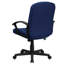 Mid-Back Fabric Executive Swivel Office Chair with Nylon Arms-2086739752