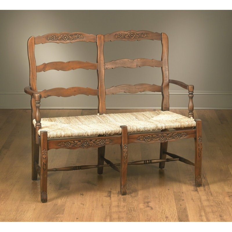 Banc en bois massif Beallsville, Noyer