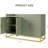 47.2" Fluted Sideboard with Storage Cabinet, Modern Kitchen Sideboard with Adjustable Shelves-124793858