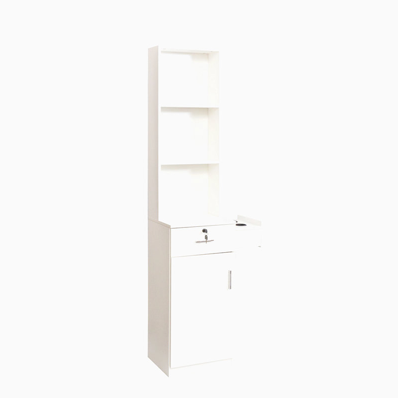 Bureau à cheveux moderne et simple, rangement multicouche, grand espace de rangement, Blanc