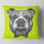 Bouledogue anglais avec nœud papillon - Coussin imprimé animal-30745658-30745661