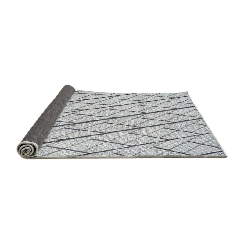 Tapis gris Power Loom, Rond 8 pi