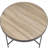 Weathered Grey Oak Coffee Table With Black Frame