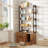 Litter Box Enclosure With Shelves And Doors, Wooden Cat Houset With 2 Doors And Storage-778355560
