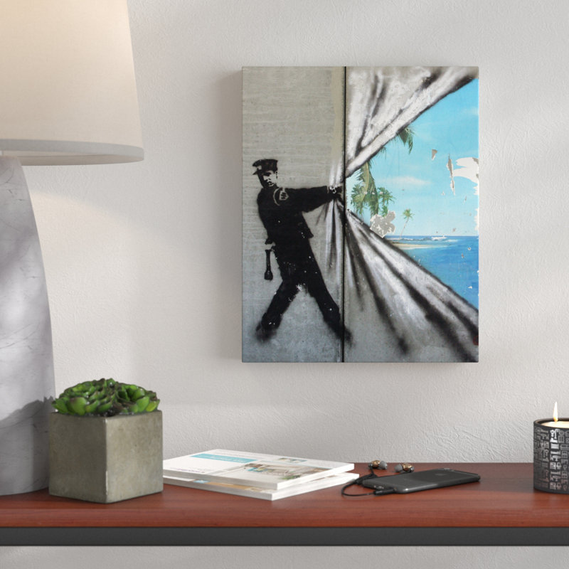 Covering Paradise by Banksy - Wrapped Canvas Print, 102 cm H x 81 cm W x 4 cm D