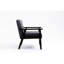 Ensemble de chaise de table basse en bois massif et lin gris