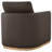 Bobbi Genuine Leather Swivel Armchair-125493123