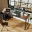 Bureau d'ordinateur, bureau de 63 pouces, bureau de jeu avec ...