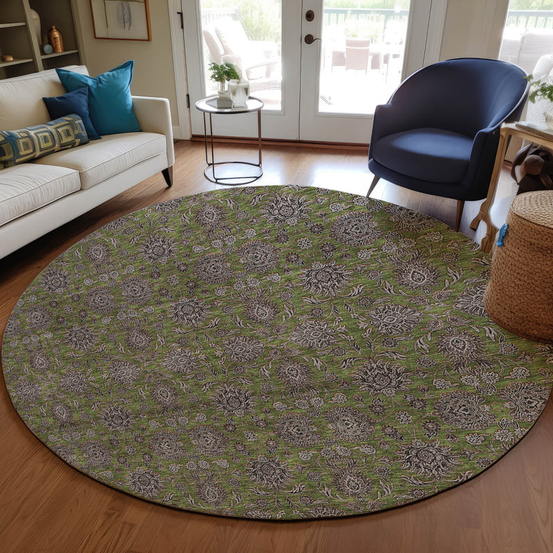 Tapis intérieur / extérieur Naadiya, Rond 8 pi