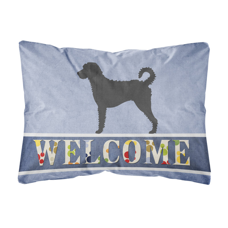  Coussin décoratif intérieur / extérieur Labradoodle Welcome