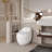 1-Piece 1.28 GPF Single Flush Egg Shape Toilet-117137160