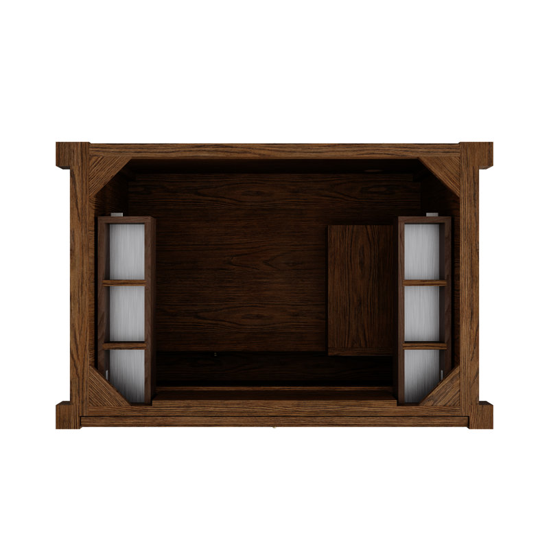 Kinnsden 36" W Single Vanity, Sable Oak, Tajnar Eclos, 8" Widespread