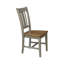 Chaise d'appoint en bois massif Evalyn-48372501