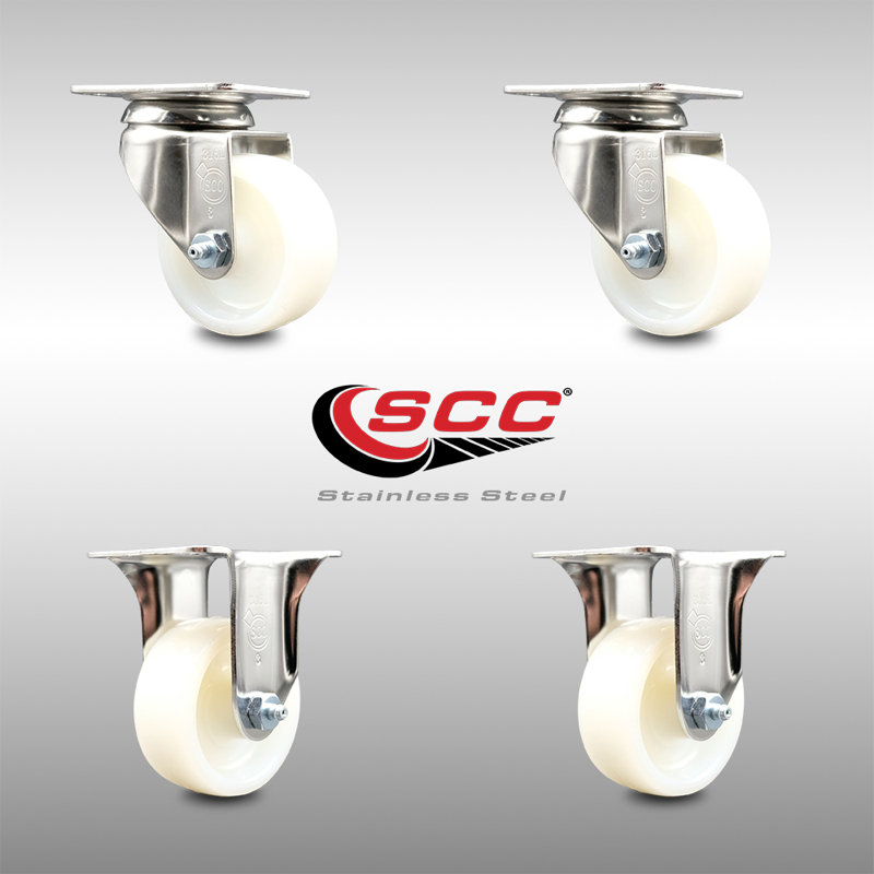 4 Piece Nylon Caster Set