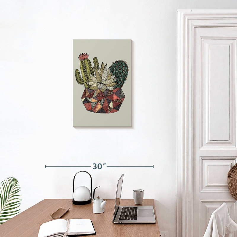 Harnek Geometric Cactus, 24" H x 16" W