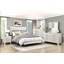 Tête de lit contemporaine contemporaine avec finition en chêne gris