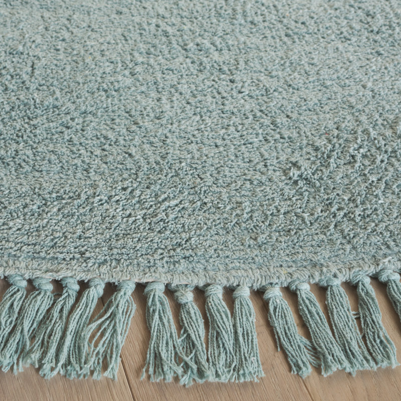 Tapis turquoise Easy Care 221, Rond 6 pi