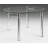 Luyen Extendable Glass Top Metal Base Dining Table