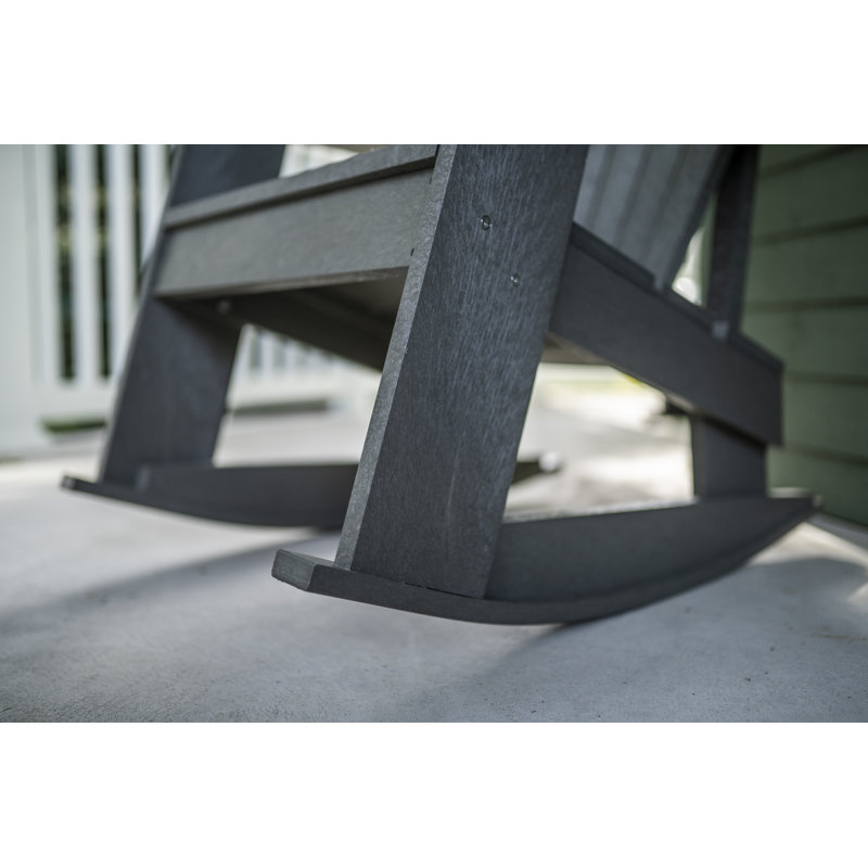Chaise berçante en plastique Adirondack Captiva, Gris
