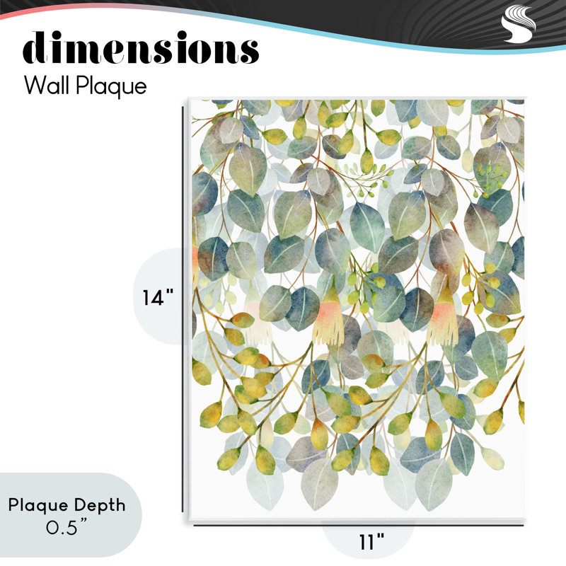 Plaque murale botanique suspendue, design par Marcus Prime
