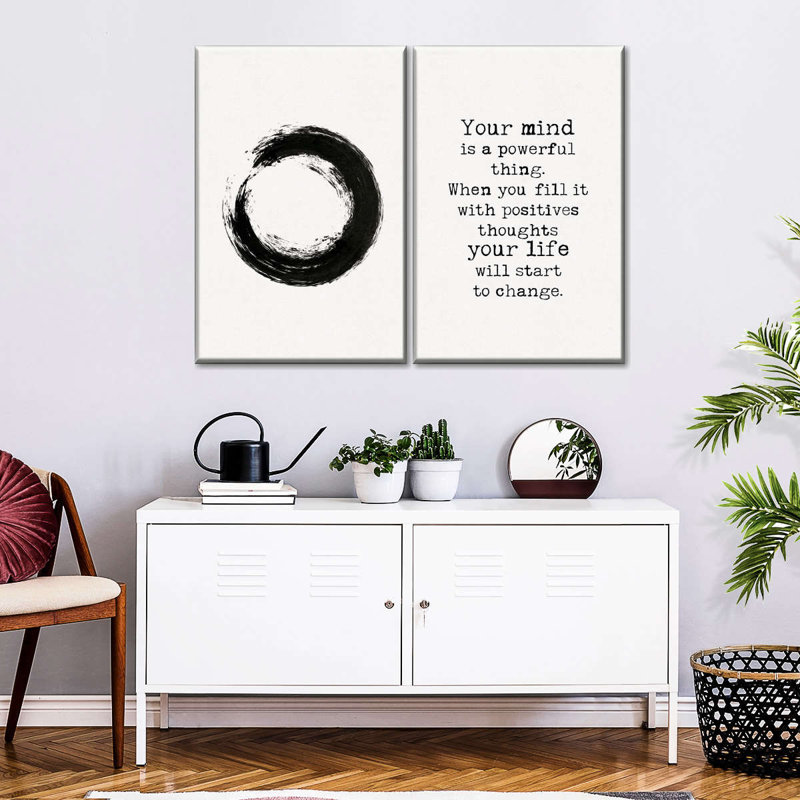 Impression sur toile Zen Quotes II, H 12 po x l 17 po x P 1 po