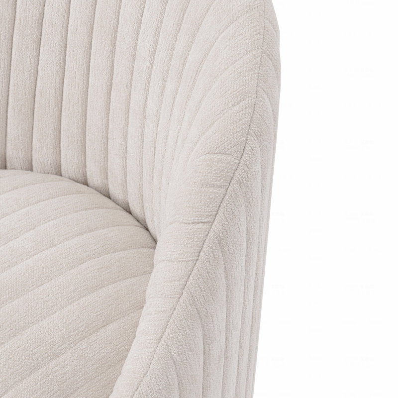 Swivel Function Lounge Style Accent Chair, Cream