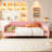 Queen Size Upholstered Daybed with 4 Support Legs-736741573