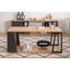 Table basse élégante avec structure en métal, saphir et noir, 47,2 po x 19,7 po x 19,1 po | 100% panneau de particules enduit de mélamine, épaisseur: 0,7 pouce | Design moderne parfait pour le salon, élégant et durable-1779961103