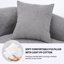 Canapé courbé désossé, canapé modulaire à compression de 110 po, gris à haute densité, canapé-lit pour salon, salon, appartement, chenille-871800130