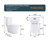 Contemporary Toilet With Silent Flush And Skirted Look Elongated Bathroom Powerful Easy Clean Feature-125560730