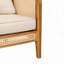 Fauteuil club d'extérieur en bois d'acacia