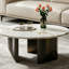 Table basse ronde moderne en pierre micro-cristalline-1052574491