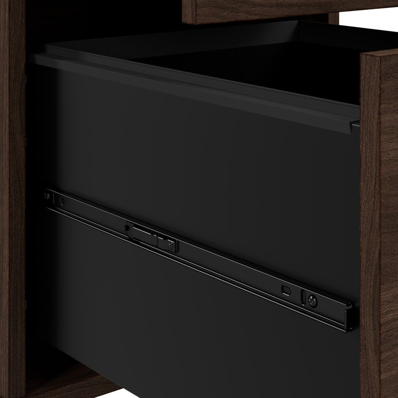 Bush Business Furniture Vista 2 Drawer Lateral File Cabinet, Black Walnut