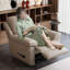 Fauteuil inclinable de loisirs ergonomique en similicuir-1856763275