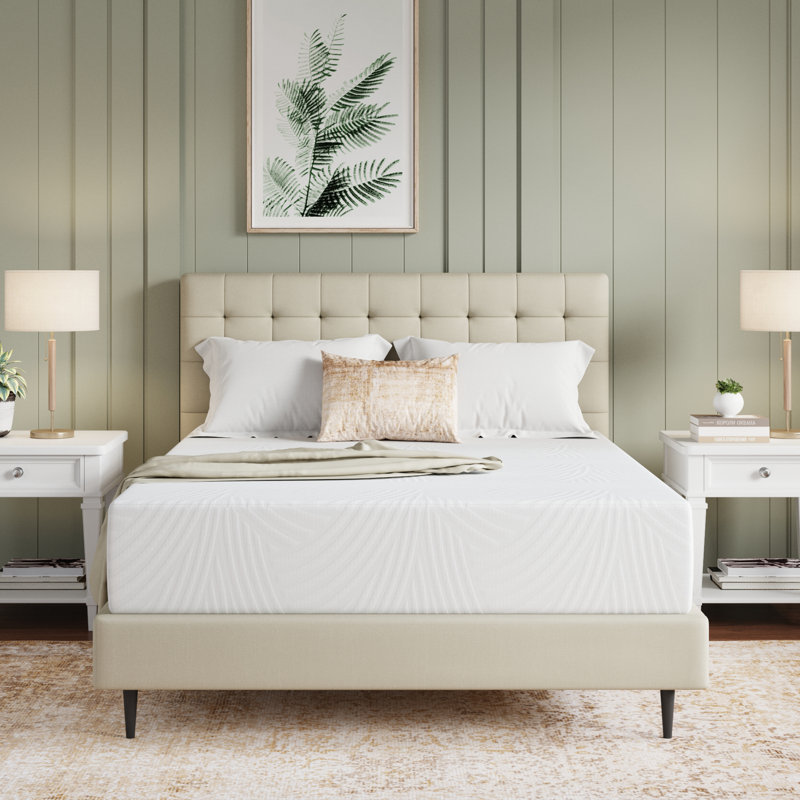 Matelas en mousse viscoélastique gélifiée mi-ferme 12 po Novilla, Très grand