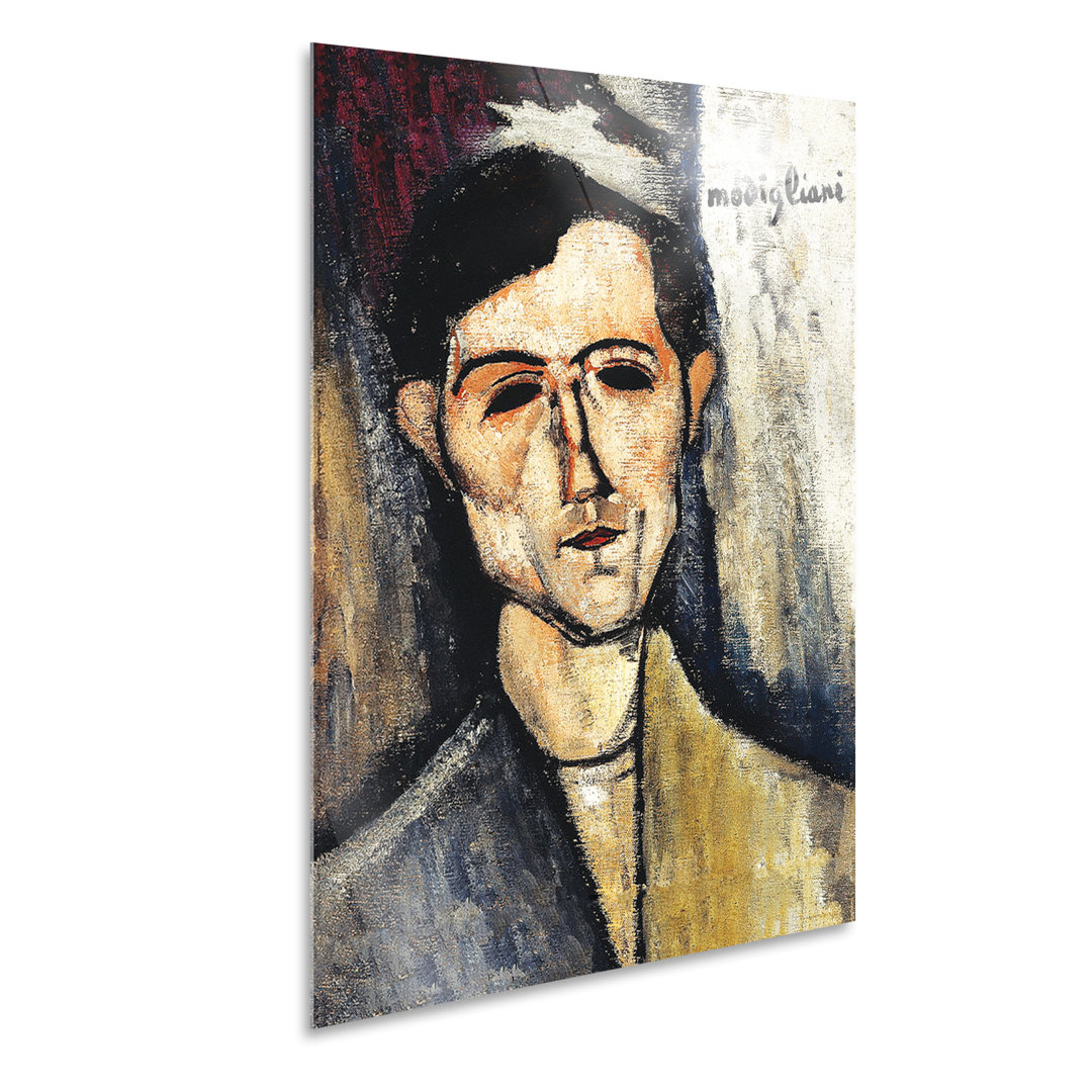 Acrylbild Ein Mann von Amedeo Modigliani