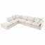Canapé modulaire avec repose-pieds 125,5 po Brinsley-768528028