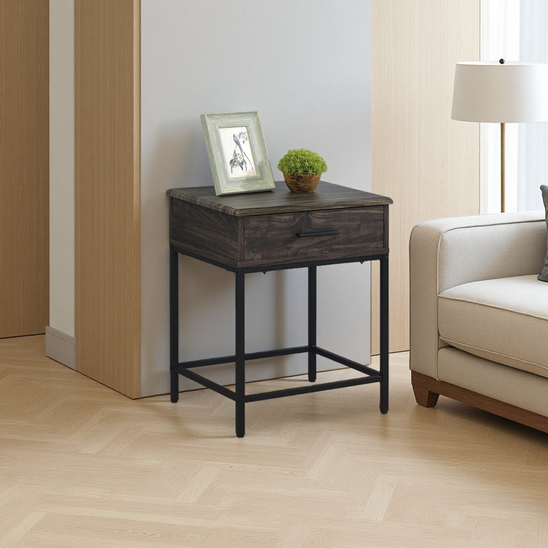 19" Brown End Table