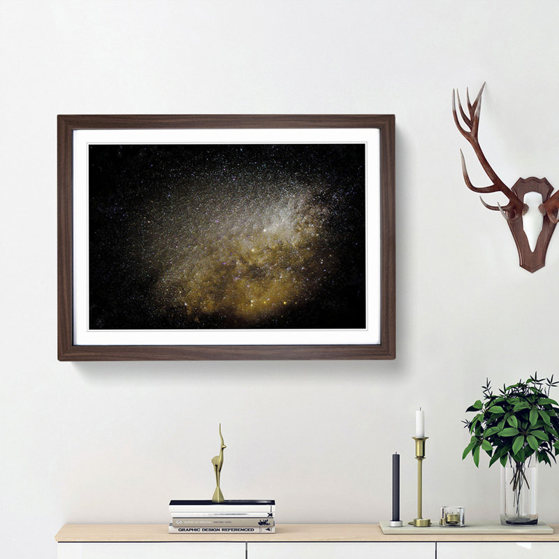 Out of Space Vol.35 in Abstract - Picture Frame Graphic Art Print, Walnut Framed, 36cm H x 48cm W x 2cm D