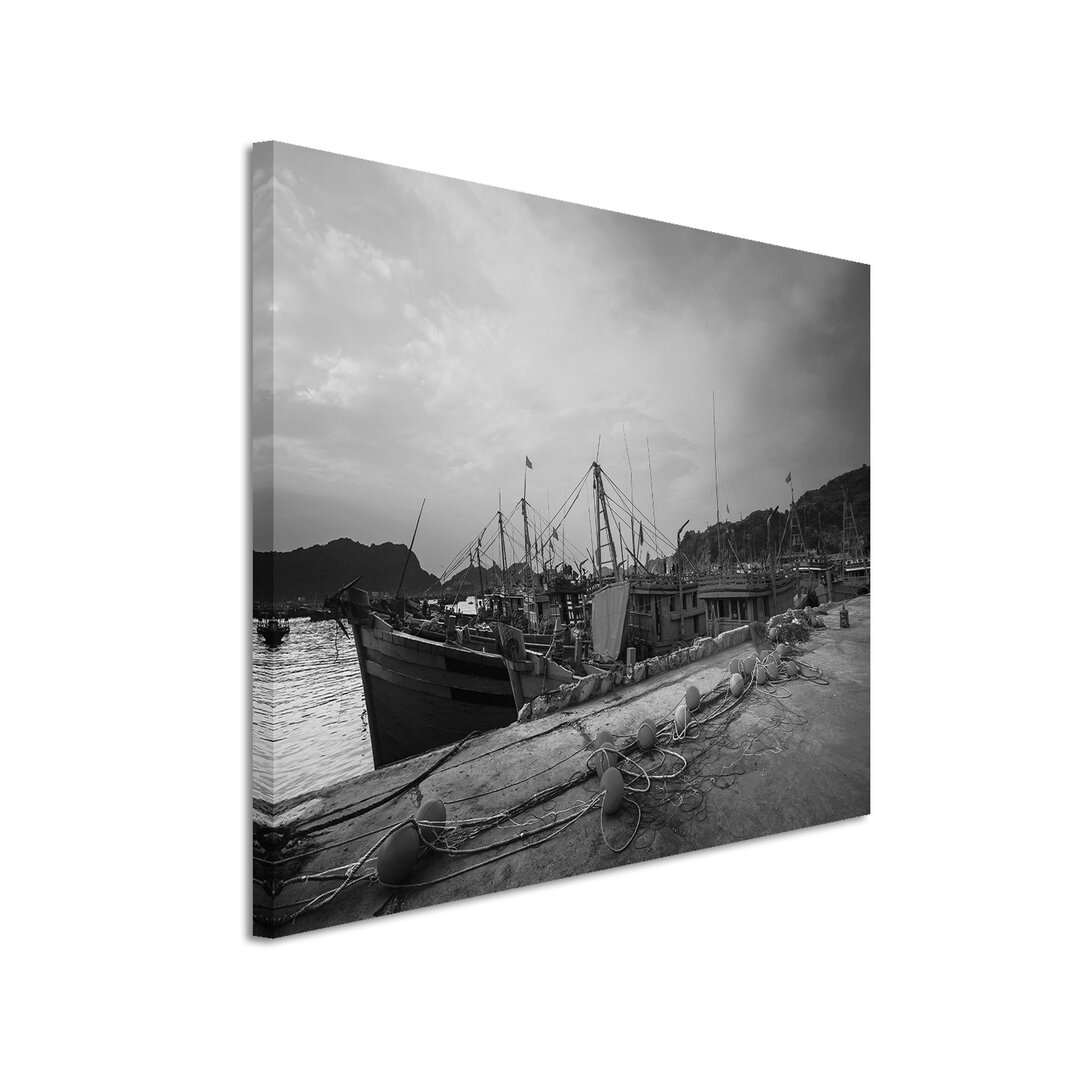 Leinwandbild „Halongbucht in Vietnam“, Fotodruck