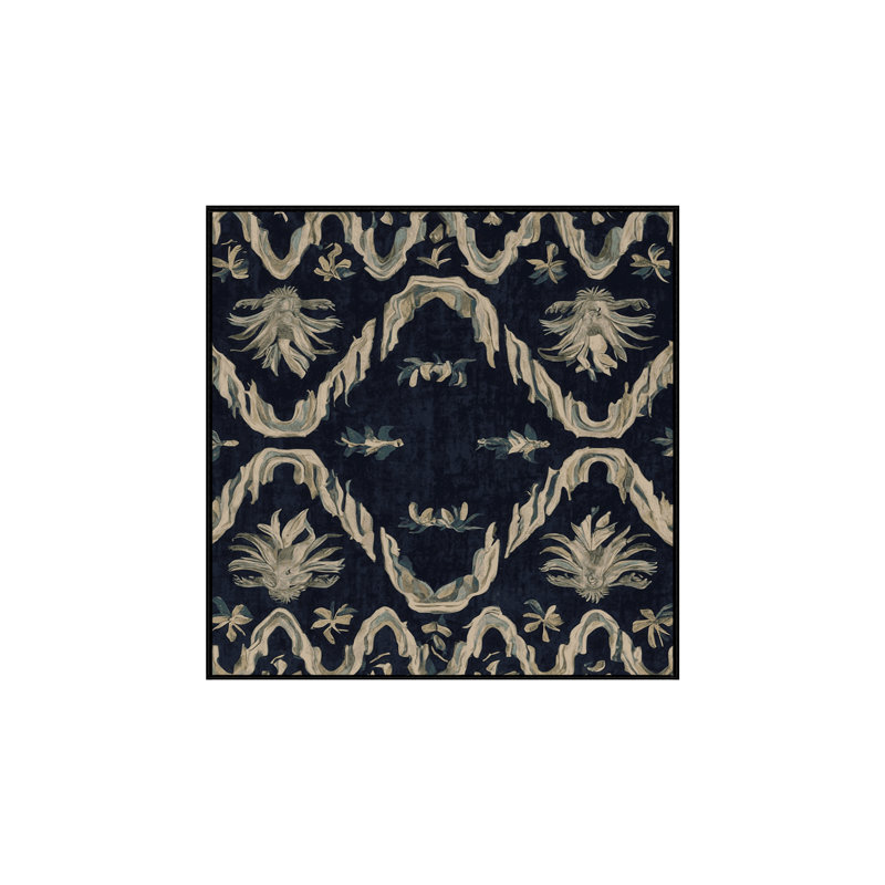 Tapis gris soyeux et moelleux, Carré 6 pi